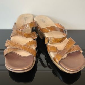 Naot Shiny Brown Sandals